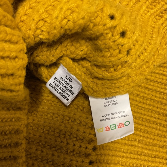 Mustard Cropped Sweater - Picture 3 of 6